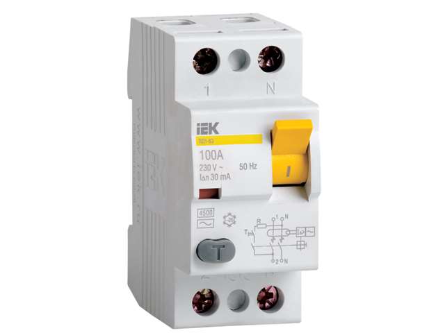 УЗО ВД1-63 2P 25A 100мА 230/400В ☎ (067) 440 53 73 ✓ лучшие цены ✓ постоянные акции и скидки ✓ отзывы ✓ точка выдачи в Киеве