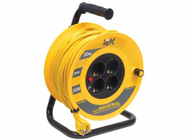 Катушка УК30 с т/з 4 места 2Р+PЕ/30м 3х1,0 мм2 "Industrial" ☎ (067) 440 53 73 ✓ лучшие цены ✓ постоянные акции и скидки ✓ отзывы ✓ точка выдачи в Киеве