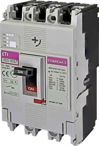 Купить Автоматический выключатель фиксированная настройка EB2S 160/3LF 3P 32 16 ETI 4671804 + ☎ (067) 440 53 73 ✓ лучшие цены ✓ постоянные акции и скидки ✓ отзывы ✓ точка выдачи в Киеве