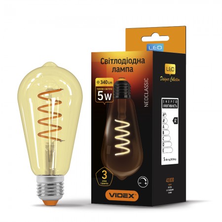 Купить недорого Лампа LED Videx Filament ST64FASD 5W E27 2200K 220V диммерная (25014) ☎ (066) 882 49 97 ✓ лучшие цены ✓ бесплатная доставка по Украине ✓ отзывы и фото ✓ точка выдачи в Киеве 